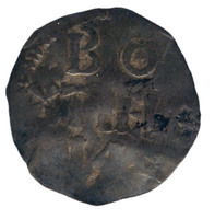 TMNK 08201
<br/>
Penning uit Tiel op naam van Koenraad II (1024-1039)
<br/>
<em>Tiel, Heilige Roomse Rijk</em>