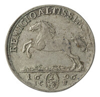 TMNK 08887
<br/>
Tweederde taler uit Brunswijk-Lüneburg op naam van Rudolf August en Anton Ulrich van Brunswijk-Wolfenbüttel, hertog (1689-1704)
<br/>
<em>Brunswijk-Lüneburg</em>