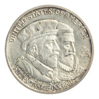 TMNK 09057
<br/>
Halve dollar uit de Verenigde Staten van Amerika over het derde eeuwfeest van de stichting van Nieuw Nederland
<br/>
<em>Verenigde Staten van Amerika, Republiek (1788-heden)</em>