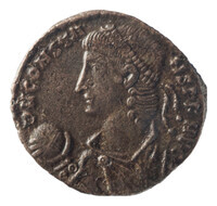 TMNK 09674
<br/>
Kleine AE2 uit het Romeinse Keizerrijk op naam van Constans
<br/>
<em>Romeins Keizerrijk</em>