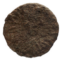 TMNK 09748
<br/>
Halve follis (twintig nummi) uit het Byzantijnse Rijk op naam van Justinus I (518-527)?
<br/>
<em>Byzantijns Keizerrijk</em>