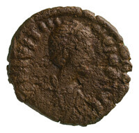 TMNK 09770
<br/>
Kwart follis (tien nummi) uit het Byzantijnse Rijk op naam van Justinianus I
<br/>
<em>Byzantijns Keizerrijk</em>