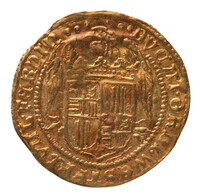 TMNK 09884
          <br/>
          Dubbele spaanse dukaat uit West-Friesland
          <br/>
          <em>Republiek der Zeven Verenigde Nederlanden, Holland (West-Friesland), landschap (1573-1795)</em>