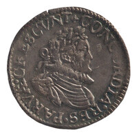 TMNK 09933
          <br/>
          Twintigste leicesterreaal (stoter) uit West-Friesland
          <br/>
          <em>Republiek der Zeven Verenigde Nederlanden, Holland (West-Friesland), landschap (1573-1795)</em>