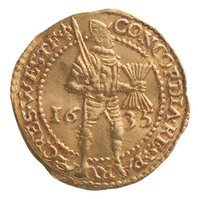 TMNK 10025
<br/>
Gouden dukaat uit West-Friesland
<br/>
<em>Republiek der Zeven Verenigde Nederlanden, Holland (West-Friesland), landschap (1573-1795)</em>