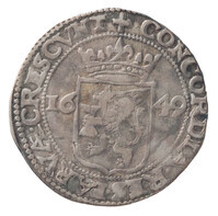 TMNK 10058
          <br/>
          Halve nederlandse rijksdaalder uit West-Friesland
          <br/>
          <em>Republiek der Zeven Verenigde Nederlanden, Holland (West-Friesland), landschap (1573-1795)</em>
