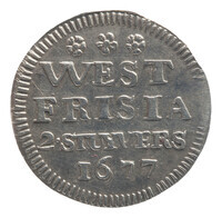 TMNK 10170
<br/>
Dubbele stuiver bankgeld uit West-Friesland, van de Geoctroieerde Munt te Enkhuizen
<br/>
<em>Republiek der Zeven Verenigde Nederlanden, Holland (West-Friesland), landschap (1573-1795)</em>