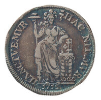 TMNK 10267
<br/>
Gulden uit West-Friesland
<br/>
<em>Republiek der Zeven Verenigde Nederlanden, Holland (West-Friesland), landschap (1573-1795)</em>