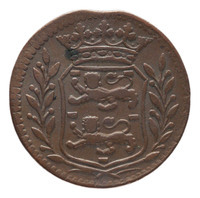 TMNK 10315
<br/>
Duit uit West-Friesland
<br/>
<em>Republiek der Zeven Verenigde Nederlanden, Holland (West-Friesland), landschap (1573-1795)</em>