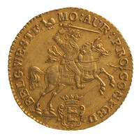 TMNK 10322
<br/>
Gouden rijder (veertien gulden) uit West-Friesland
<br/>
<em>Republiek der Zeven Verenigde Nederlanden, Holland (West-Friesland), landschap (1573-1795)</em>