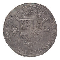 TMNK 10505
<br/>
Philipsdaalder uit Holland op naam van Philips II, koning van Spanje (1556-1598)
<br/>
<em>Holland, graafschap</em>