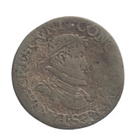 TMNK 10530
          <br/>
          Twintigste leicesterreaal (stoter) uit Holland op naam van Robert Dudley, sir, graaf van Leicester
          <br/>
          <em>Republiek der Zeven Verenigde Nederlanden, Holland, provincie (1581-1795)</em>