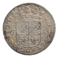TMNK 10785
<br/>
Rijderschelling (sinds 1692 zesthalf) uit Groningen
<br/>
<em>Groningen, provincie</em>