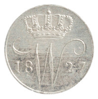 TMNK 10847
          <br/>
          Vijf cent (stuiver) uit Nederland op naam van Willem I, koning (1815-1840)
          <br/>
          <em>Verenigd Koninkrijk der Nederlanden (1815-1830)</em>