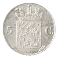 TMNK 10847
          <br/>
          Vijf cent (stuiver) uit Nederland op naam van Willem I, koning (1815-1840)
          <br/>
          <em>Verenigd Koninkrijk der Nederlanden (1815-1830)</em>