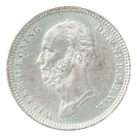 TMNK 10852
<br/>
Vijfentwintig cent (kwartje) uit Nederland op naam van Willem II, koning der Nederlanden (1840-1849)
<br/>
<em>Nederland, Koninkrijk (1830-heden)</em>