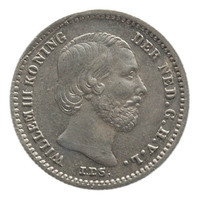 TMNK 10859
          <br/>
          Vijf cent (stuiver) uit Nederland op naam van Willem III, koning der Nederlanden (1849-1890)
          <br/>
          <em>Nederland, Koninkrijk (1830-heden)</em>