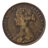 TMNK 10910
<br/>
Halve penny uit Engeland op naam van Victoria, koningin van het Verenigd Koninkrijk (1837-1901)
<br/>
<em>Verenigd Koninkrijk, koninkrijk (1800-heden)</em>
