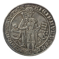 TMNK 10977
<br/>
Guldengroschen (taler) uit Tirol op naam van Sigismund (1439-1496)
<br/>
<em>Tirol, graafschap (11e eeuw-1803)</em>