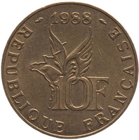 TMNK 11113
<br/>
Tien francs uit Frankrijk
<br/>
<em>Frankrijk</em>