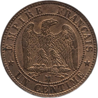 TMNK 11122
<br/>
Centime uit Frankrijk
<br/>
<em>Frankrijk, keizerrijk</em>