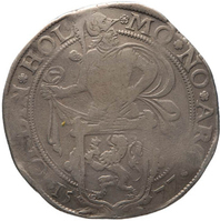 TMNK 11272
          <br/>
          Leeuwendaalder uit Holland op naam van Philips II, koning van Spanje (1556-1598)
          <br/>
          <em>Holland, graafschap</em>