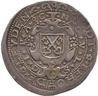 TMNK 11348
<br/>
Achtentwintig stuiver (noodmunt) uit Leiden
<br/>
<em>Leiden</em>