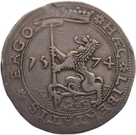 TMNK 11348
<br/>
Achtentwintig stuiver (noodmunt) uit Leiden
<br/>
<em>Leiden</em>