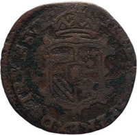TMNK 11559
          <br/>
          Duit uit Overijssel op naam van Philips II, koning van Spanje (1556-1598)
          <br/>
          <em>Overijssel, heerlijkheid</em>