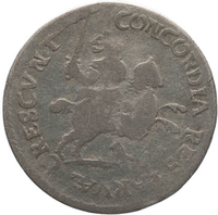 TMNK 11674
<br/>
Rijderschelling (sinds 1692 zesthalf) uit Groningen
<br/>
<em>Groningen, provincie</em>