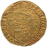 TMNK 11786
<br/>
Philippusgulden uit Holland op naam van Philips de Schone (meerderjarig 1492-1506)
<br/>
<em>Holland, graafschap</em>