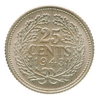TMNK 11932
          <br/>
          Vijfentwintig cent (kwartje) uit Nederland op naam van koningin Wilhelmina (1890-1948)
          <br/>
          <em>Nederland, Koninkrijk (1830-heden)</em>