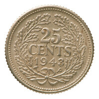 TMNK 11933
          <br/>
          Vijfentwintig cent (kwartje) uit Suriname, Nederlands Indië en Curaçao op naam van koningin Wilhelmina (1890-1948)
          <br/>
          <em>Curaçao, Suriname & Nederlands Indië, Koninkrijk der Nederlanden (1830-heden)</em>
