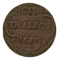 TMNK 12413
          <br/>
          Duit uit Utrecht
          <br/>
          <em>Republiek der Zeven Verenigde Nederlanden, Utrecht, provincie</em>