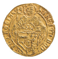 TMNK 12565
<br/>
Philippusgulden uit Brabant op naam van Philips de Schone (meerderjarig 1492-1506)
<br/>
<em>Bourgondische Nederlanden, Brabant, hertogdom (1183-1795)</em>