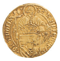 TMNK 12566
<br/>
Philippusgulden uit Brabant op naam van Philips de Schone (meerderjarig 1492-1506)
<br/>
<em>Bourgondische Nederlanden, Brabant, hertogdom (1183-1795)</em>