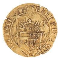 TMNK 12568
<br/>
Philippusgulden uit Brabant op naam van Philips de Schone (meerderjarig 1492-1506)
<br/>
<em>Bourgondische Nederlanden, Brabant, hertogdom (1183-1795)</em>