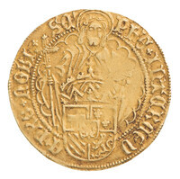 TMNK 12571
<br/>
Philippusgulden uit Holland op naam van Philips de Schone (meerderjarig 1492-1506)
<br/>
<em>Holland, graafschap</em>