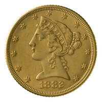 TMNK 12683
<br/>
Vijf dollars uit de Verenigde Staten van Amerika
<br/>
<em>Verenigde Staten van Amerika, Republiek (1788-heden)</em>