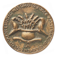 TMNK 13275
<br/>
Huwelijkspenning De Groof-Voortman
<br/>
<em>Steenbergen, Daniel Cornelis (Niel) (1911-1997)</em>