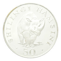 TMNK 14489
<br/>
Vijftig shilingi uit Tanzania, verzamelaarsmunt uit de Conservation-serie over bedreigde diersoorten
<br/>
<em>Tanzania</em>