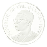 TMNK 14503
<br/>
Veertig dalasi uit The Gambia, verzamelaarsmunt uit de Conservation-serie over bedreigde diersoorten
<br/>
<em>Gambia, republiek (1970-heden)</em>