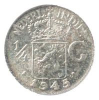 TMNK 14788
<br/>
Kwart gulden uit Nederlands-Indië
<br/>
<em>Nederlands-Indië, Koninkrijk der Nederlanden (1830-heden)</em>