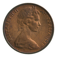 TMNK 15093
<br/>
Cent uit Australië op naam van Elizabeth II, koningin (1952-2022)
<br/>
<em>Australië, Commonwealth (1901-heden)</em>