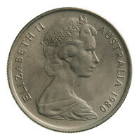 TMNK 15095
<br/>
Vijf cents uit Australië op naam van Elizabeth II, koningin (1952-2022)
<br/>
<em>Australië, Commonwealth (1901-heden)</em>