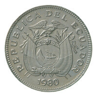 TMNK 15099
<br/>
Twintig centavos uit Ecuador, op naam van de republiek (1830- )
<br/>
<em>Ecuador, republiek</em>