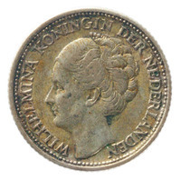 TMNK 15141
<br/>
Tiende gulden voor Curaçao op naam van koningin Wilhelmina (1890-1948)
<br/>
<em>Curaçao, Koninkrijk der Nederlanden (1830-heden)</em>