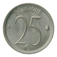TMNK 15150
<br/>
Vijfentwintig centiemen (centimes) uit België op naam van Boudewijn (1951-1993)
<br/>
<em>België, Koninkrijk (1830-heden)</em>