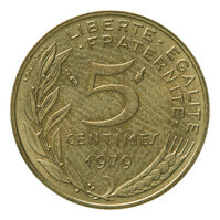 TMNK 15187
<br/>
Vijf centime uit Frankrijk
<br/>
<em>Frankrijk</em>