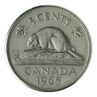 TMNK 15196
<br/>
Vijf cent uit Canada op naam van Elizabeth II, koningin (1952-2022)
<br/>
<em>Canada, Commonwealth (1931-1982)</em>